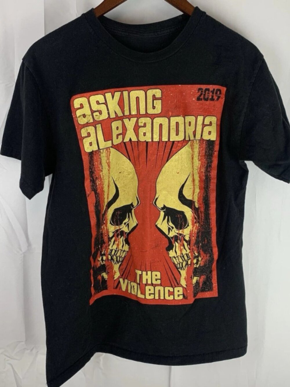 Asking Alexandria The Violence 2019 Skull Tee